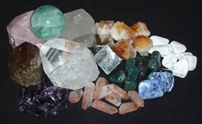 “Clearing gemstones and crystals”